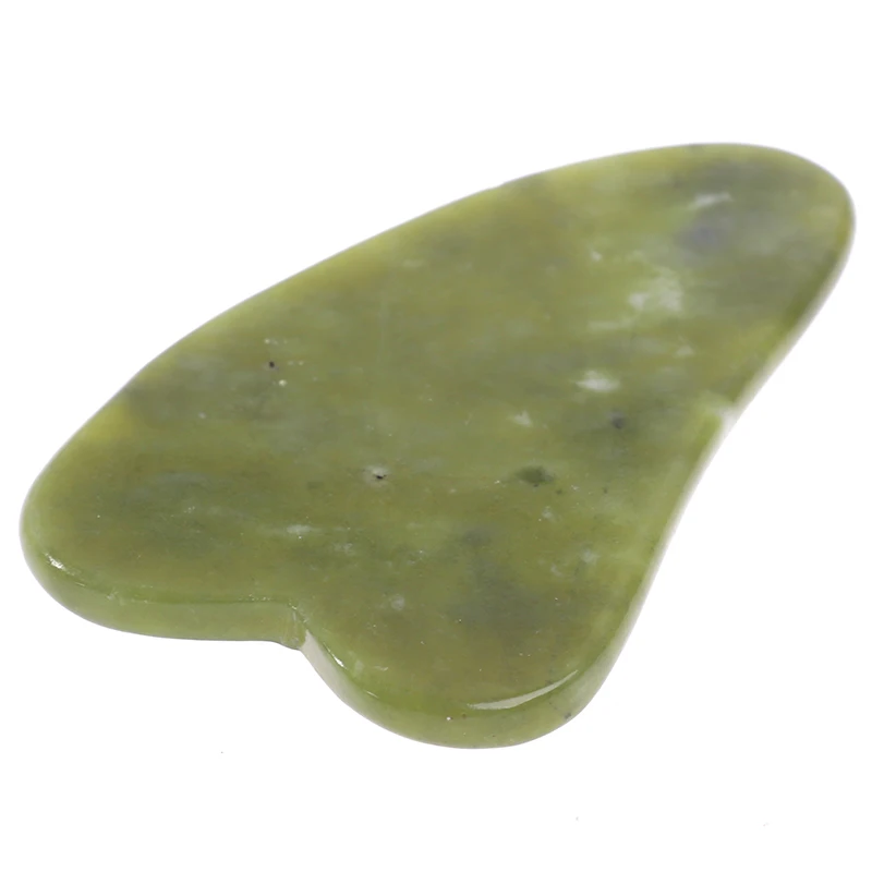 Gua Sha Natural Green Jade Quartz Crystal Stone Crystal Bodys Massage Board Tool