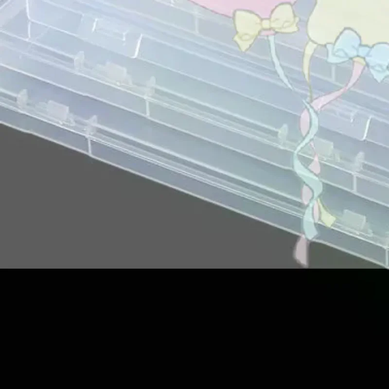 1Pcs Transparent Rectangular Plastic Box, Dustproof Storage Case, Sturdy Jewelry Nail Art Rhinestones Container