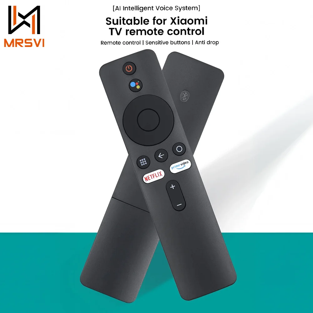 Controle Remoto por Voz Bluetooth MRSVI XMRM-006 com Google Assistant para Xiaomi MI Box S MI TV Stick 4K Smart TV 4X Android