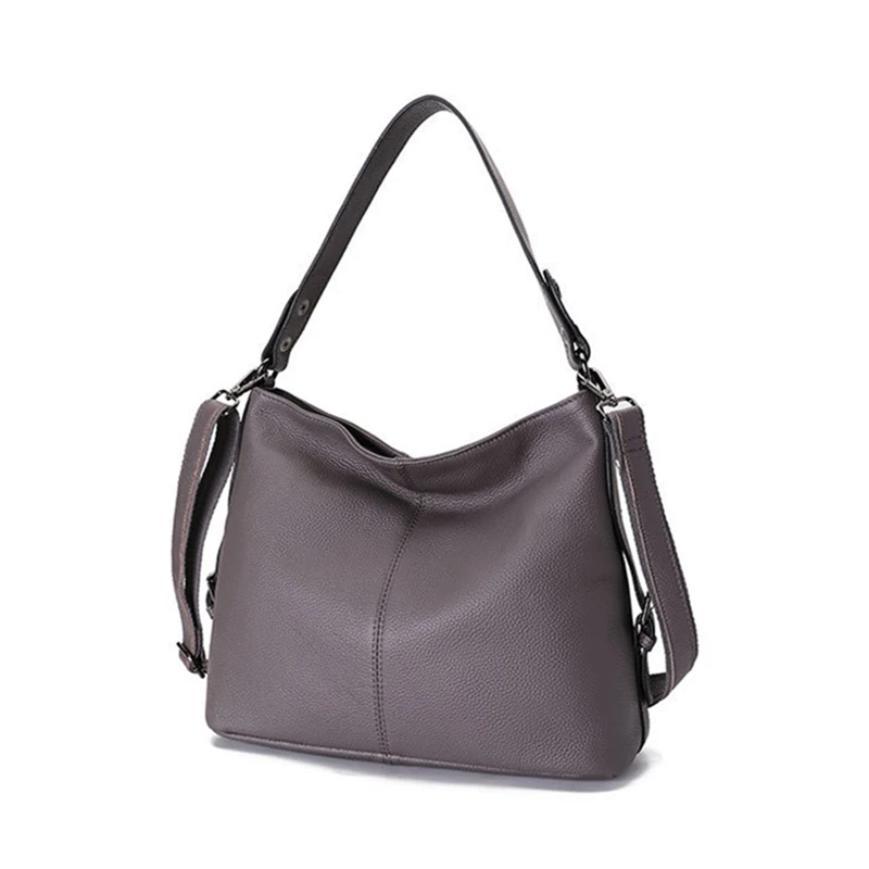 

Nesitu High Quality Brown Blue Green Grey Black A4 Top Grain Genuine Leather Women's Handbag Shoulder Messenger Bag M1015
