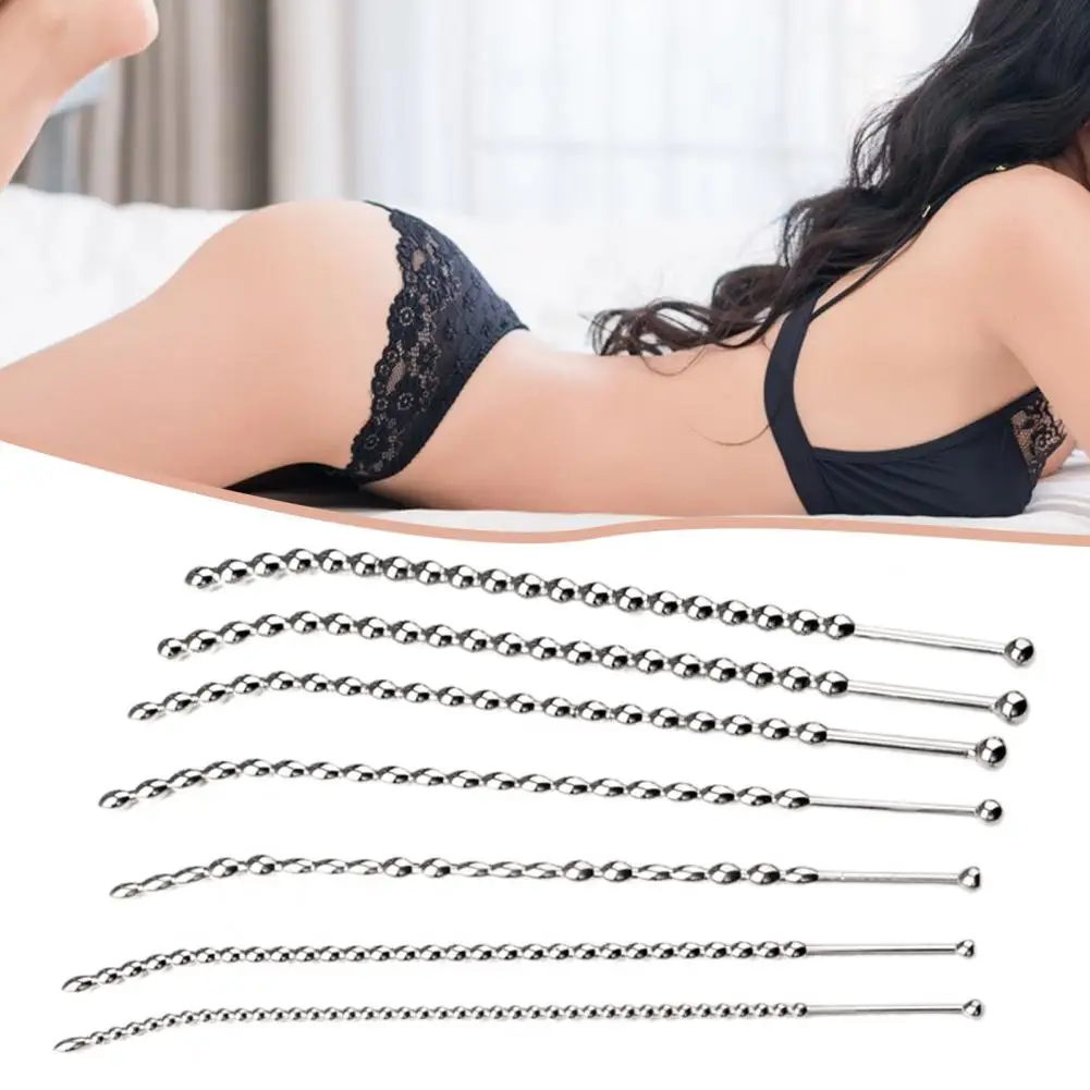 Male Sex Catheter Urethral Tube Rod Universal Penis Catheter Effective Metal Urethral Dilator Stimulation Stopper for Boyfriends