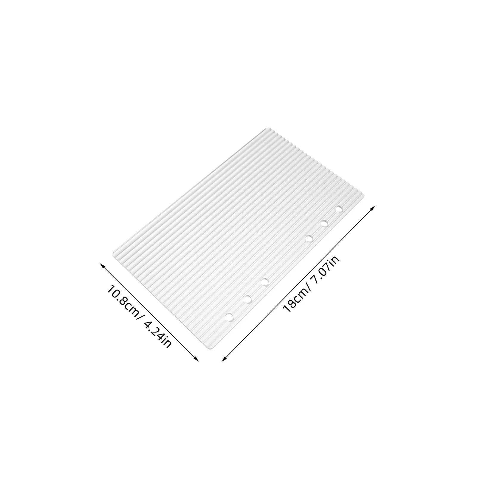 A6 Acrylic Clear Loose Leaf Binder Cover Refillable Planner Shell Detachable Notebook Cover Water Resistant Office School