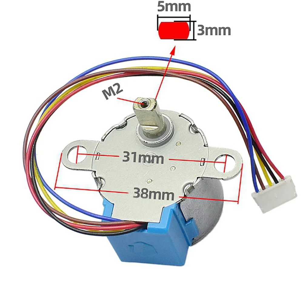 

W-24BYJ48 Stepper Motor Wireless Camera Monitors PTZ Motor Four-phase Five-wire Stepper Motor DC5V Gear Stepper Motor