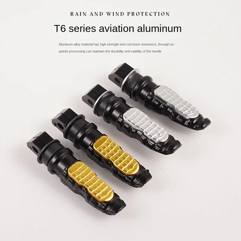 Motorcycle Off-road Vehicle Non-slip Foot Rests Aluminum Alloy Color Foot Pedals Rear Pedals Universal Back Pedal