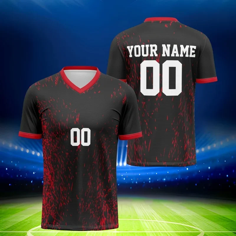 

Customized name and number men's T-shirt football T-shirt 3D printing customized casual sports T-shirt jersey personalized logo