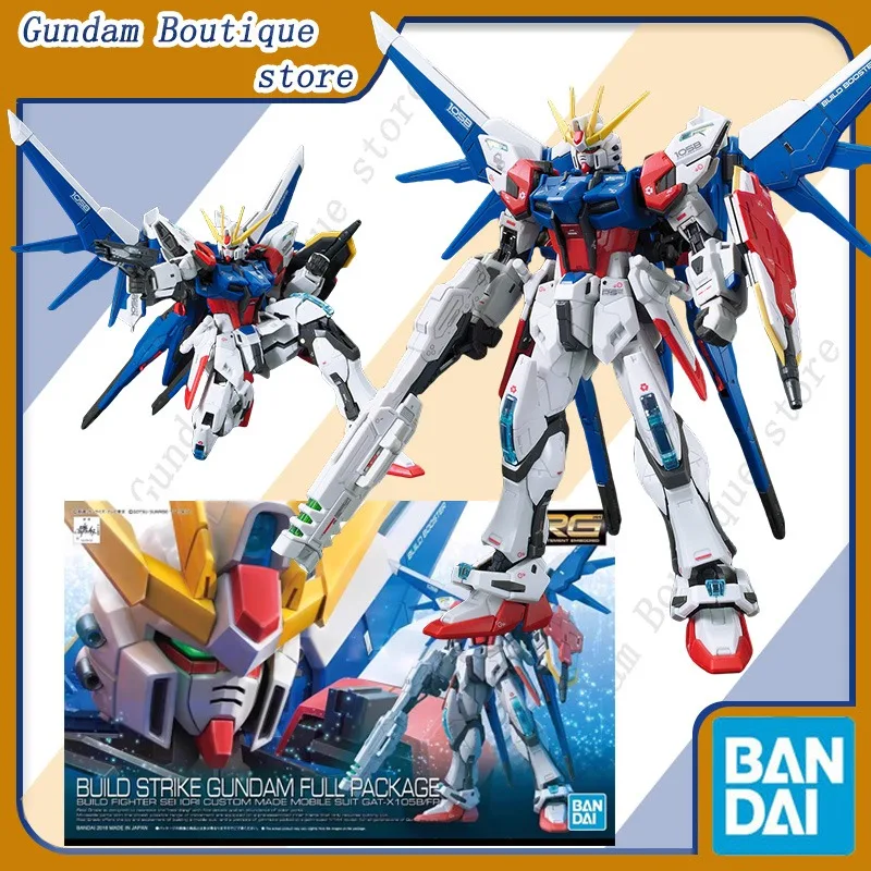 

Bandai Genuine BUILD STRIKE GUNDAM FULL PACKAGE RG Anime Action Figure Robot Periphery Assembly Model Toy Ornament Gift Children