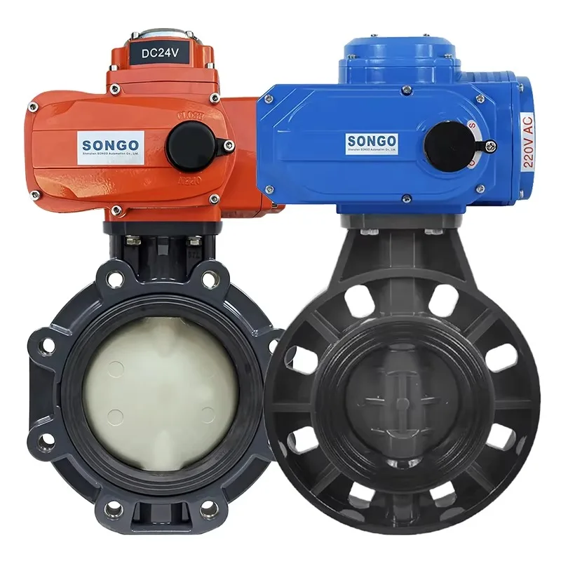 

2 Inch Electric Actuator Wafer Type L/T Lug Type IP67 IP68 Waterproof 12V 24V DC Motorized Butterfly Valve for UPVC Plastic