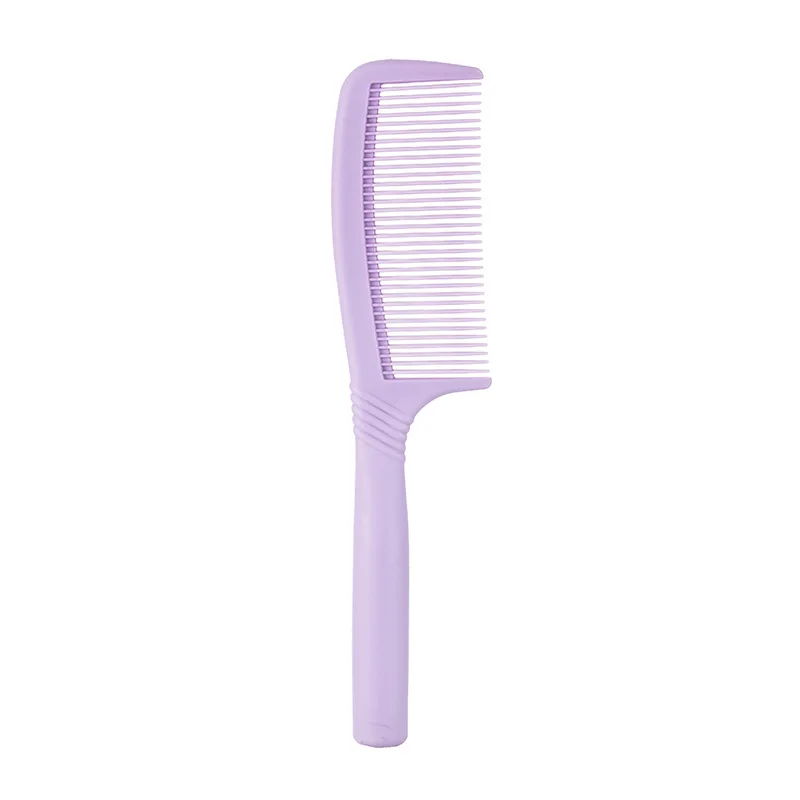 Handheld Hairbrush Wide Tooth Comb Plastic Flat Comb Hair Scalp Massage Smoothing Comb Detangle Hairdressing Styling Tool