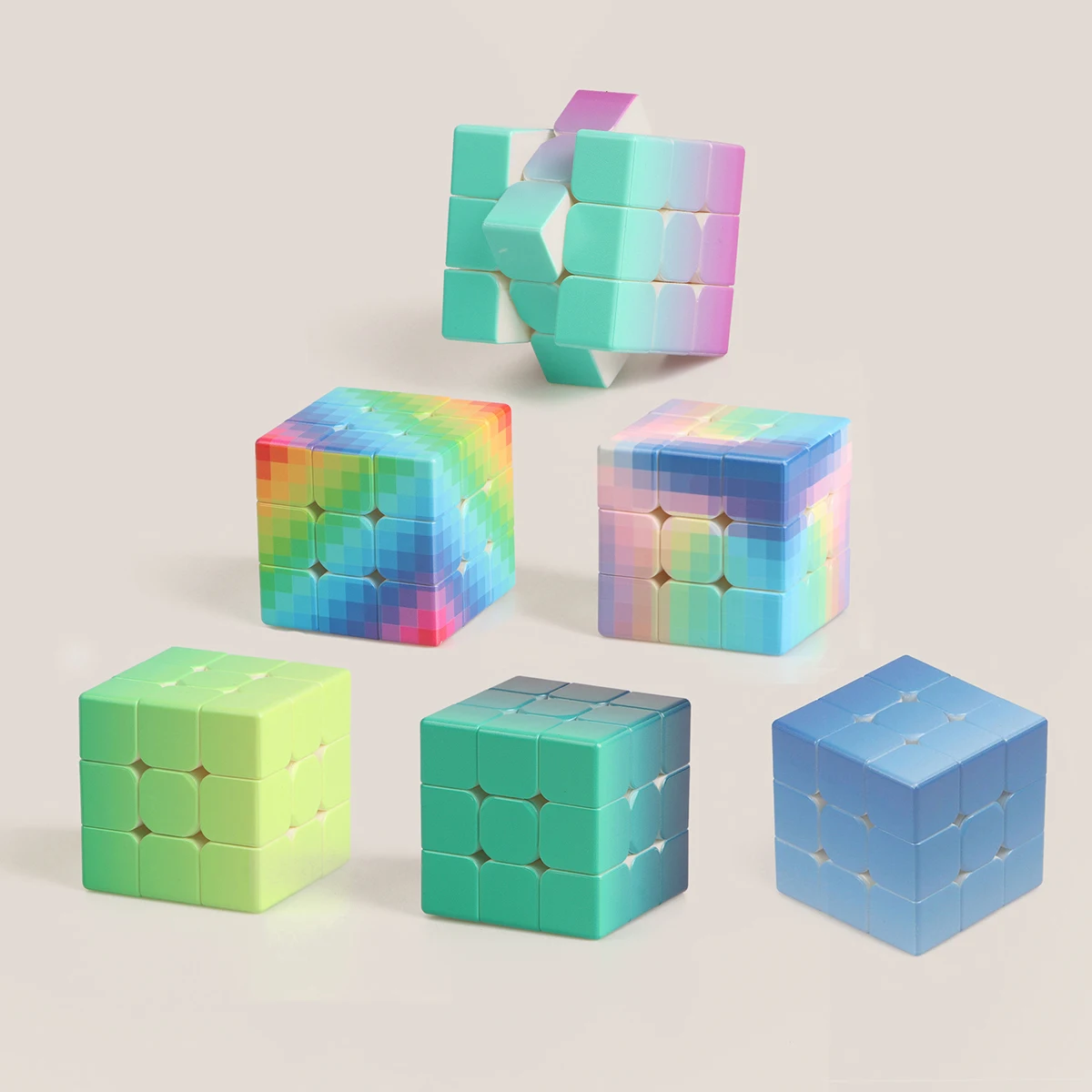 3x3x3 cube color gradient decompression puzzle professional education smooth speed competition children's toy gift