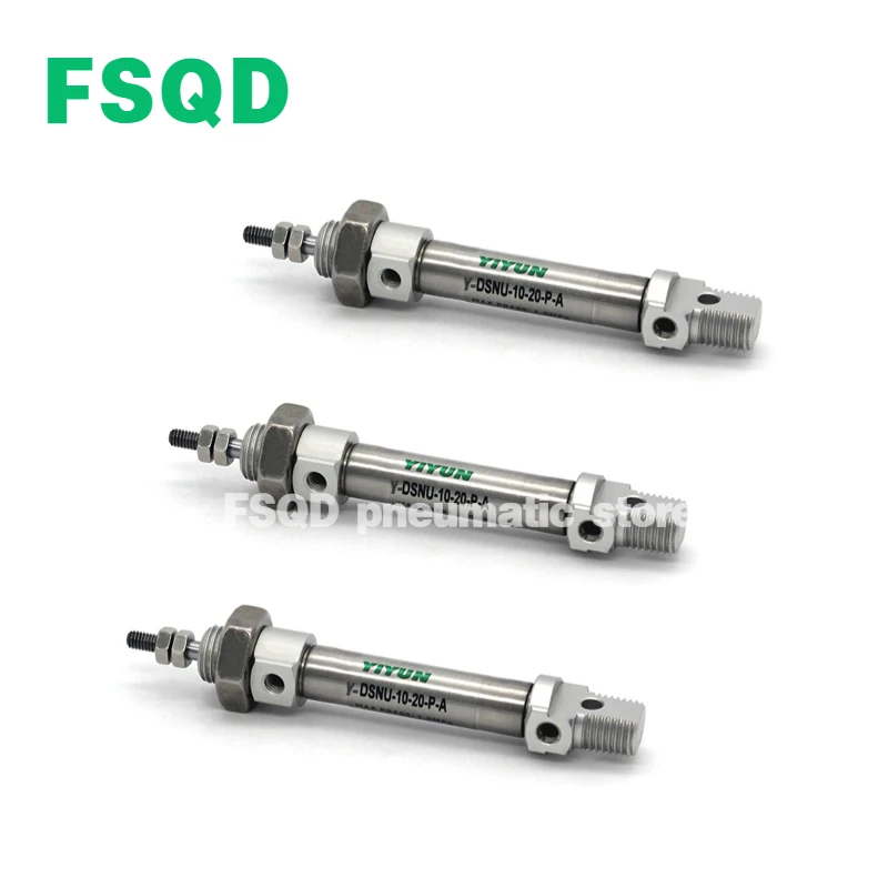 DSNU-10 16 20 25 32 40-5 10 15 20 25 30 40 50 60 70 80 100 125 150 160 200 250 300-ppv-a Yiyun Cilinders Dsnu Serie