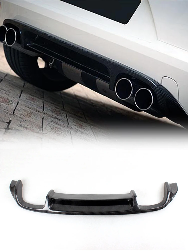 Carbon Fiber achterbumper diffuser lip voor VW Scirocco standaard uitvoering alleen 2010 - 2013, geen R Racing achterlip spoiler bodykit - afbeelding 2