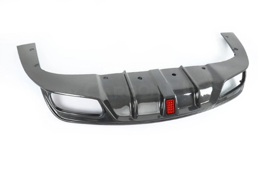 Carbon Fiber Rear Bumper Lip Extension For Benz W117 CLA180 CLA200 CLA250 CLA260 CLA45 2013-2018 With LED Light Rear Lip FRP