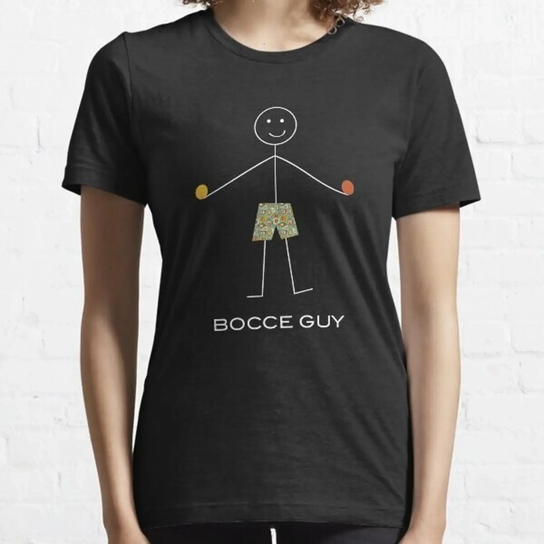 

Забавная футболка с надписью Bocce Ball Guy Essential