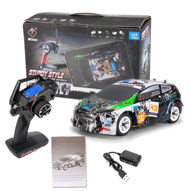 WLtoys K989 V3 4WD 1:28 Mini RC Racing Car 2.4G LED Remote Control High Speed Off-Road Drift Toys Vehicle Children Kids Gift image 6