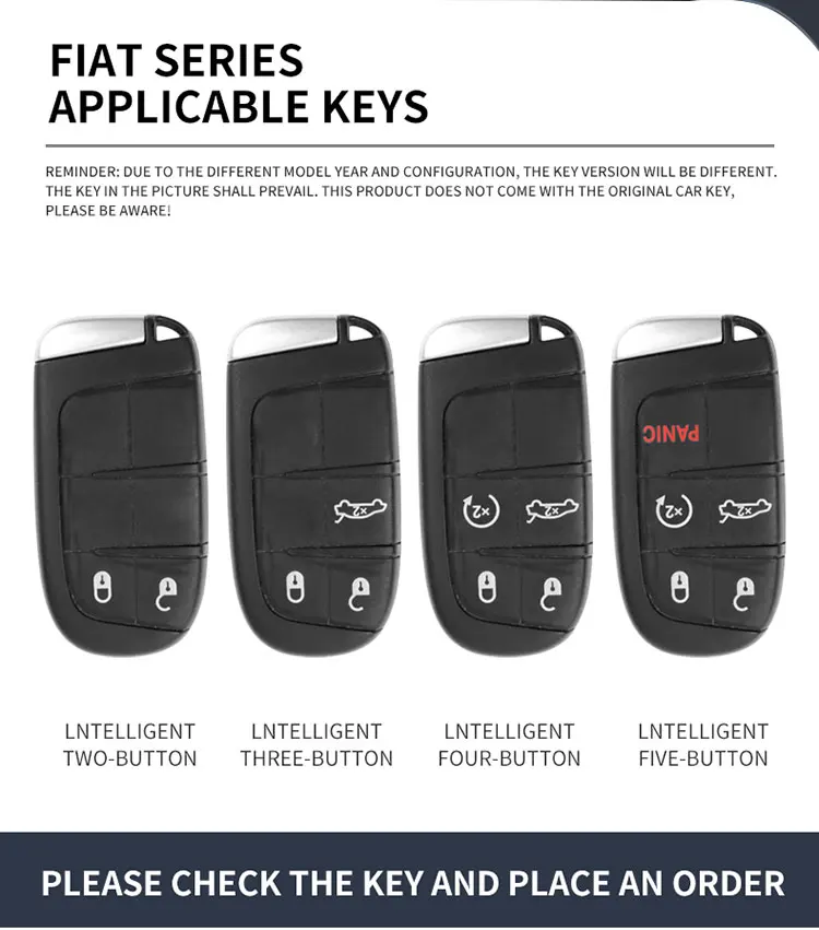 Car Smart Key Case Cover Remote Control Protection Keyless Holder Fob Shell For Fiat Freemont Toro 500L 500X 2016 2017 2018