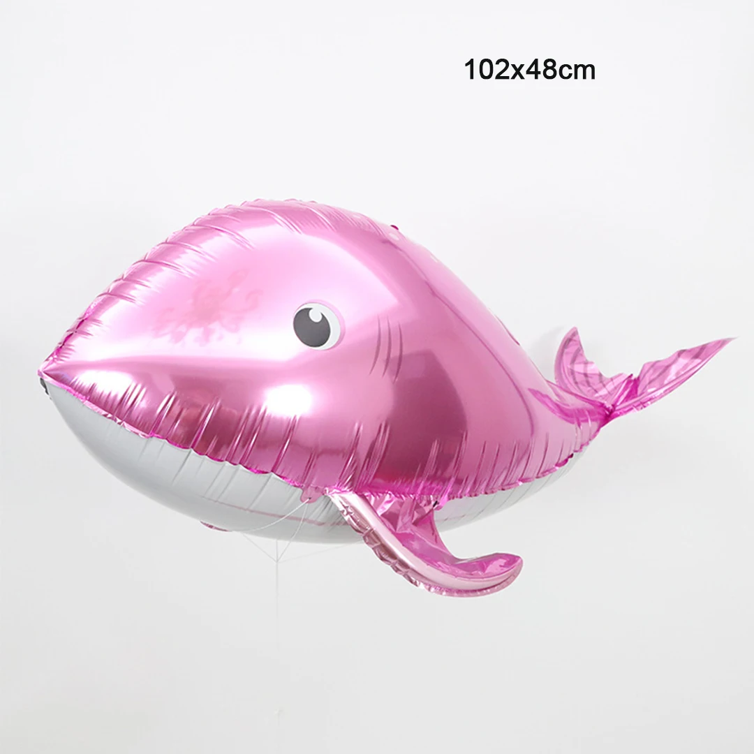 New Year Aluminum Film Balloon Large Marine Animals Shark Dolphin Whale Balloon Children Shower Birthday Party Decoration Toy