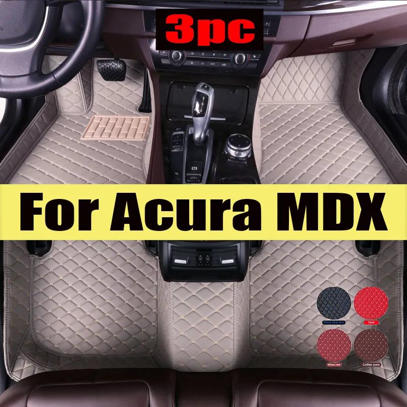 

Car Floor Mats For Acura MDX YD8 YD9 YE1 2022 2023 2024 7seat Anti-dirty Leather Carpets Floor Mat Tapis Voiture Car trunk mat