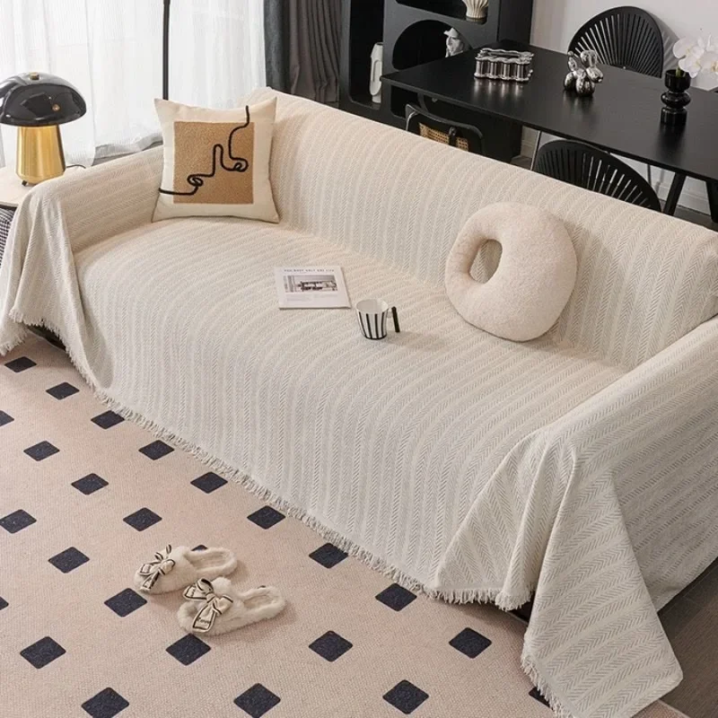 

2025 new sofa towel modern simplicity high-end solid color sofa towel cover cloth towel sofa cover