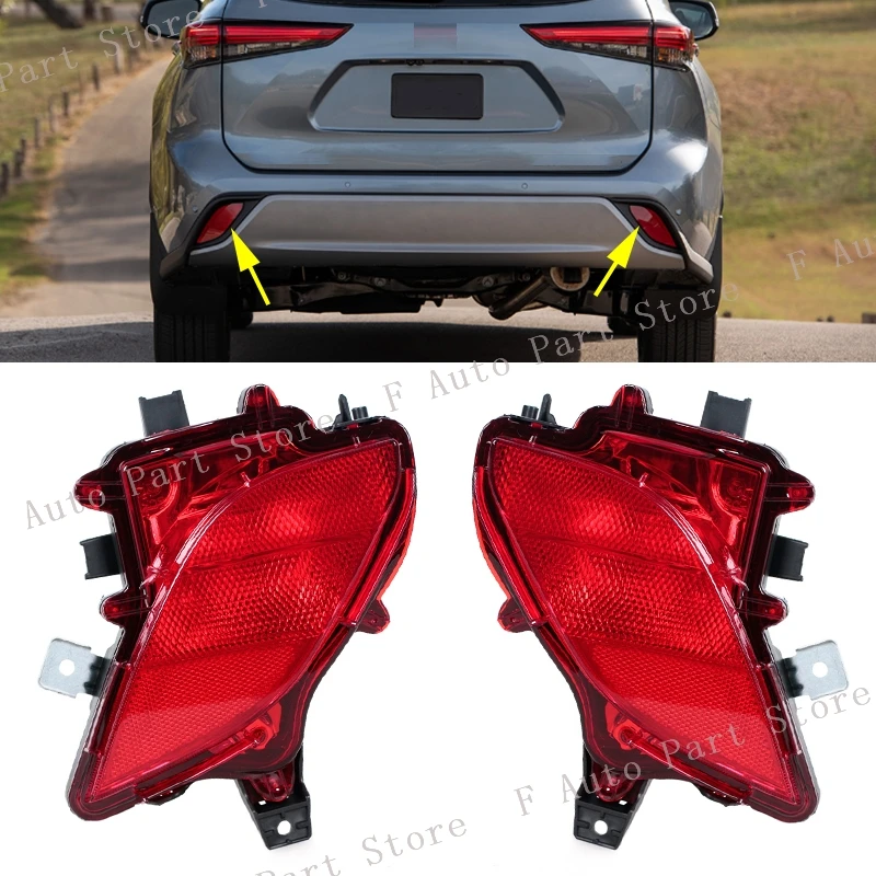 For Toyota Highlander XU70 2020 2021 2022 Rear Bumper Tail Turn Signal Reflector Parking Brake Fog Lamp No Bulb