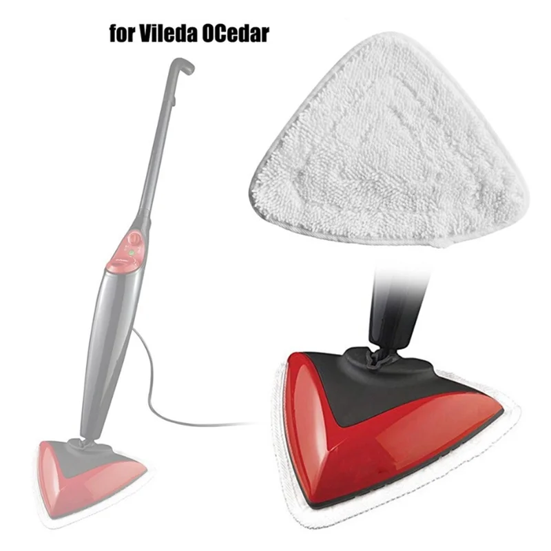 4 Stuks Stoom Mop Pads Voor Vileda Ceder Stofzuiger Wasbaar Herbruikbare Driehoek Dweil Doek Schoonmaken Vloer Tool