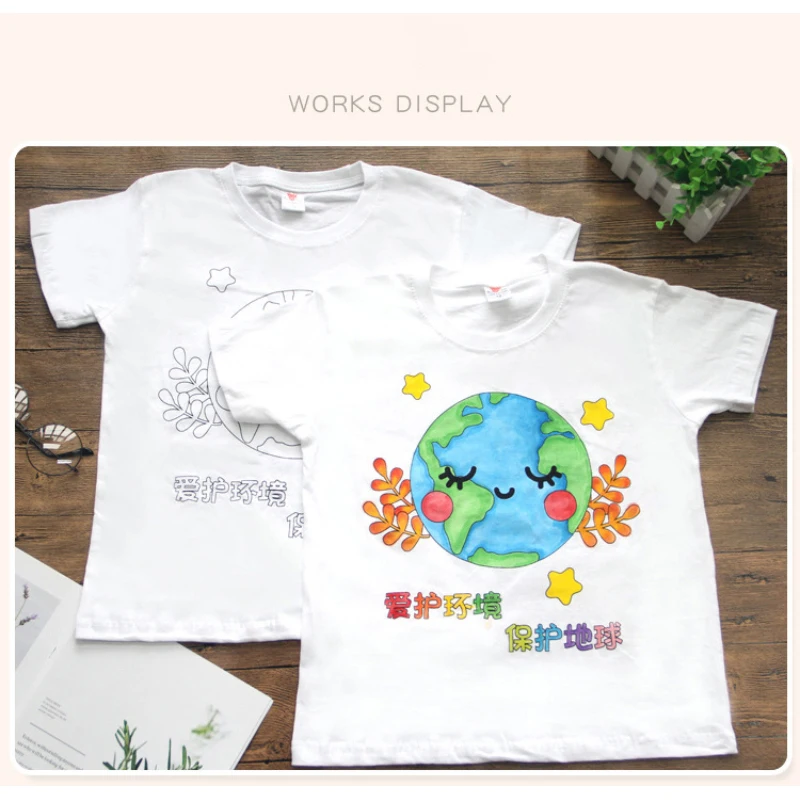8 Colors/Set Fabric Paint Marker Pen Clothes Textile DIY Crafts T-shirt  Graffiti Pigment Painting Pen School&Office Stationery