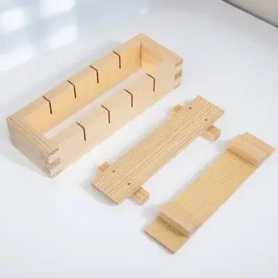 Molde para Sushi, prensa Rectangular de madera para hacer Sushi, Kit de rollos de arroz, bricolaje, pastel de caramelo, galletas, herramienta Oshizushi de estilo japonés