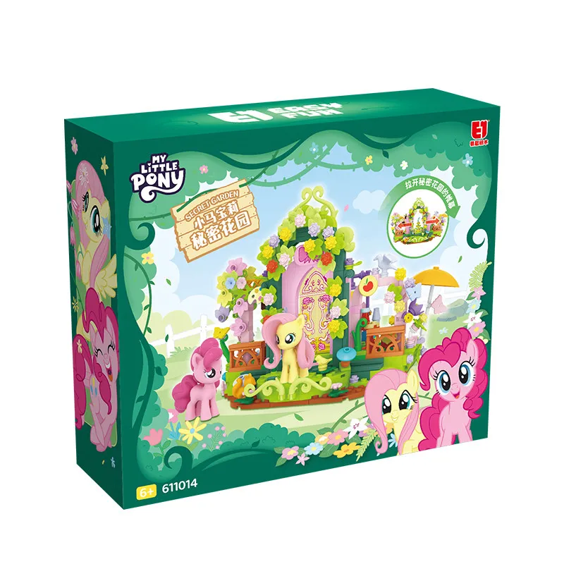 My Little Pony Series Building Blocks Fluttershy's Secret Garden Assembly Model Twilight Sparkle Pinkie Pie Ornament Toy Gift view 6