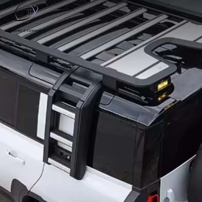 Exterior Modified Side Ladder Multifunctional Roof Platform Frame Suitable for Land Rover Defender Accessories Customization