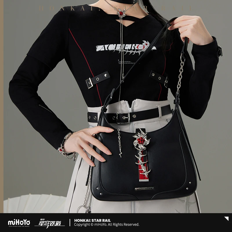 Acheron Bag Official MiHoYo Game Honkai Star Rail Theme Impression Series Satchel Saddle Bags Cosplay Purse Doujin Gifts