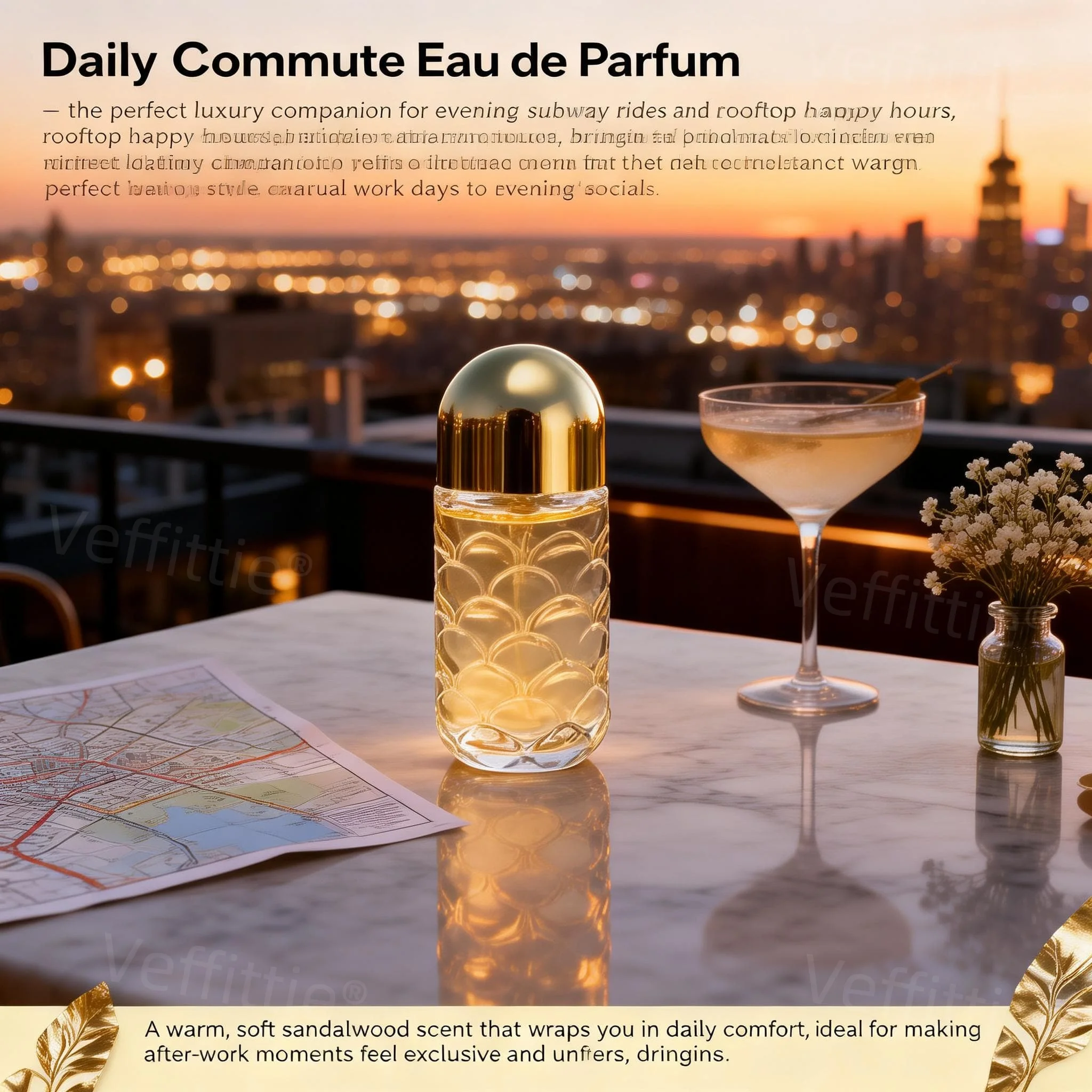 

Autumn Spicy Wood Haze Eau De Toilette, Textured Glass Bottle, Fall Season Wear, Long Lasting, Warm Woody Scent for Crisp Days