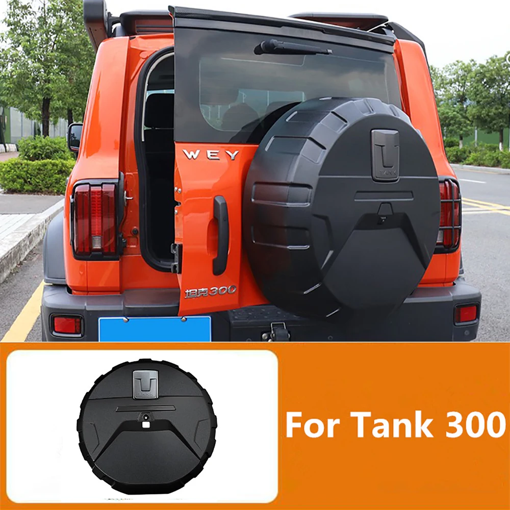 

For Tank 300 Spare Tire Cover Rear Spare Tire With Light Protection Cover Decorative Appearance Off-road City Version Modified