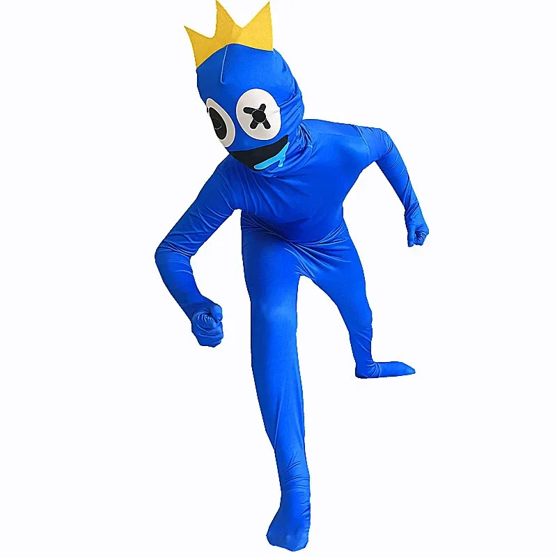 Rainbow Friends Costume Kids Boys Blue Monster Wiki Cosplay Horror Game Halloween Jumpsuit Canival Birthday Party Costume