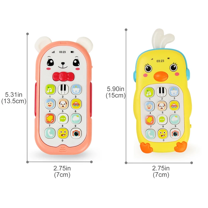 Plastic Baby Toy For Above 1 Year Old Baby Electronic Musical Phone Toy Baby Phone Mobile Phone Toy Learning Musical Toy