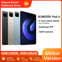 Xiaomi Mi Pad 6 Mi tablet Global version 6 + 128 / 8 + 256GB Snapdragon 870 screen 11 ''144Hz Dolby Vision 4 stereo speakers