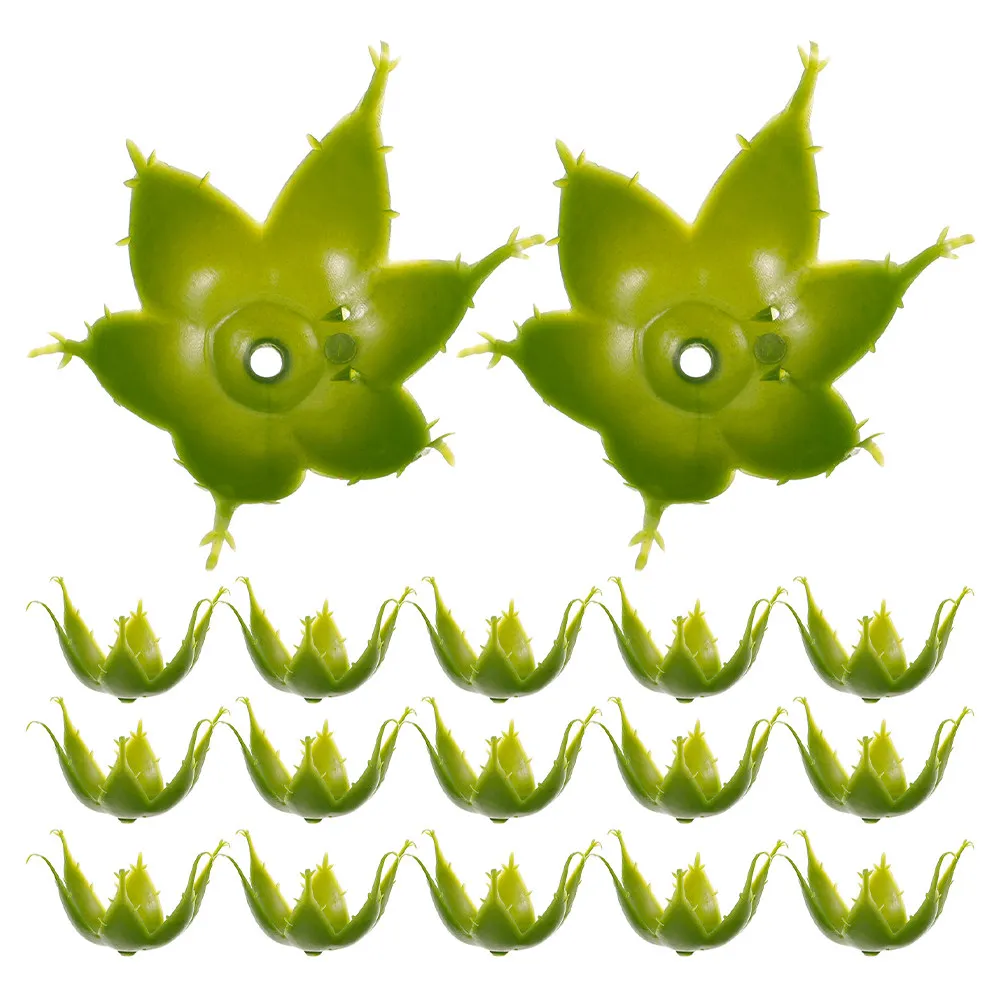 60Pcs Stable Flower Base Sepals DIY Floral Accessories Fake Green Sepals for Rose Bouquet Supplies DIY Flower Arrangements