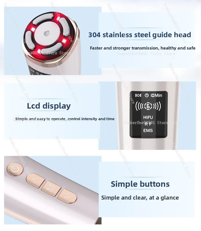 Introducer Portable Household Facial Lift Beauty Instrument EMS Micro Current Skin Rejuvenation Instrument