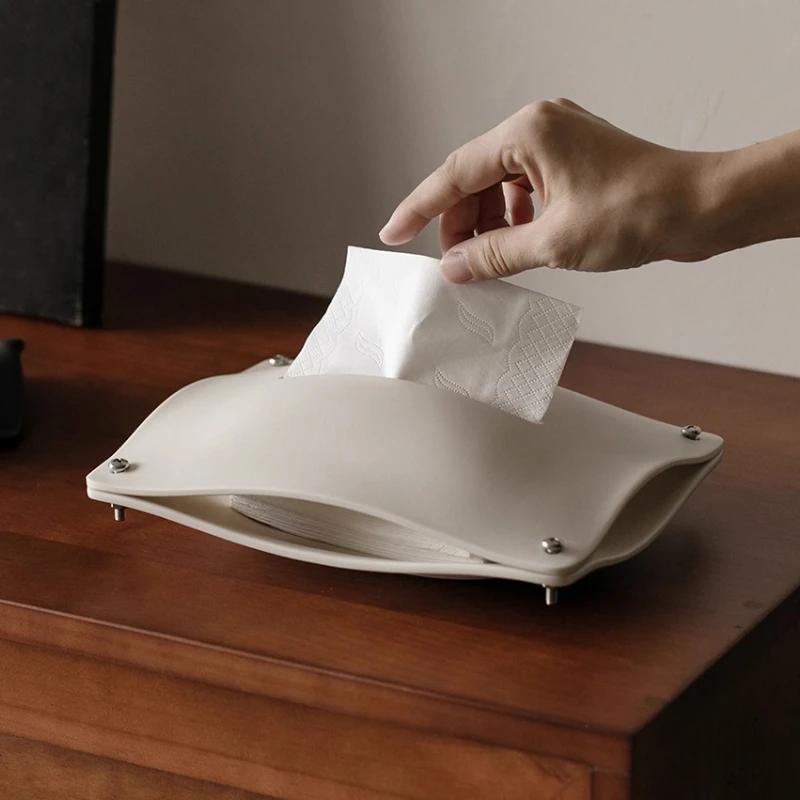 

Коробка для салфеток из смолы, современные минималистичные коробки для салфеток, скандинавский роскошный бытовой держатель для салфеток, органайзер, кухонные аксессуары для хранения