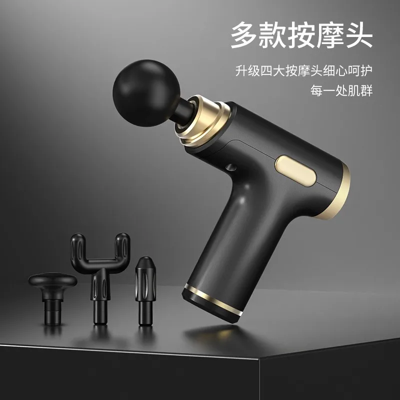 Massage Gun Portable Mini LCD Portable Instrument Muscle Small Vibration Relaxation Electric Fitness Device Fascia Gun 안마기