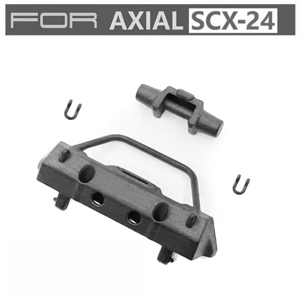 1/24 Crawler car Nylon front Bumper & Winch Model fit Axial SCX24 Jeep Wrangler body RC Truck 1 24 Radio Control toy