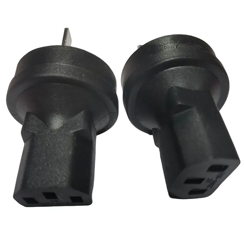 أسود الاتحاد الأفريقي إلى IEC320 C13 قابس مهايئ الطاقة الصين أستراليا نيوزيلندا ذكر إلى C13 أنثى PDU/UPS قابس طاقة تحويل المقبس 10A