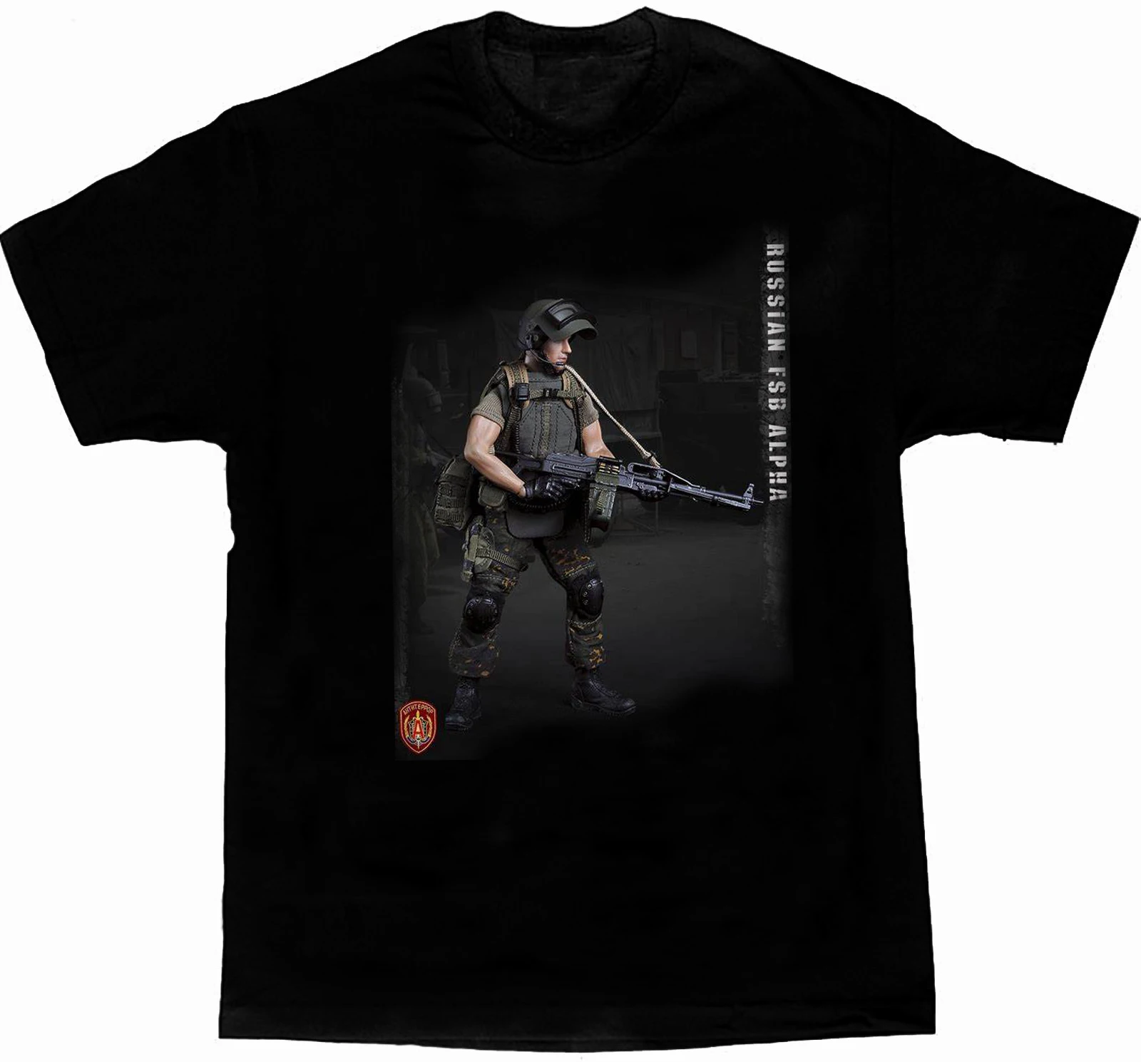 

Russian FSB Alpha Spetsnaz Anti-terrorist Special Force T-Shirt. Summer Cotton Short Sleeve O-Neck Mens T Shirt New S-3XL