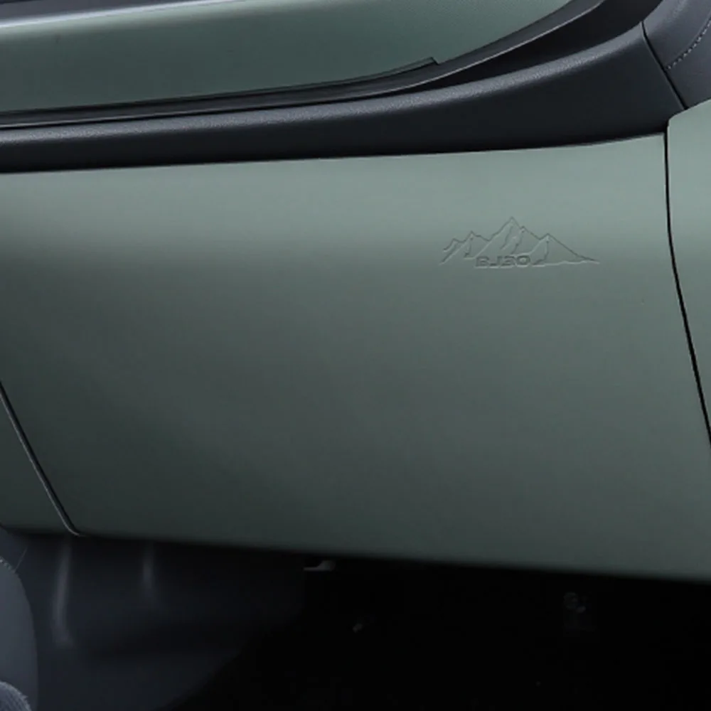 ل BAIC BJ30 2024 2025 صندوق القفازات الركاب شريط حماية تعديل داخلي اكسسوارات الأصلي سيارة اللون الجلود ملصق
