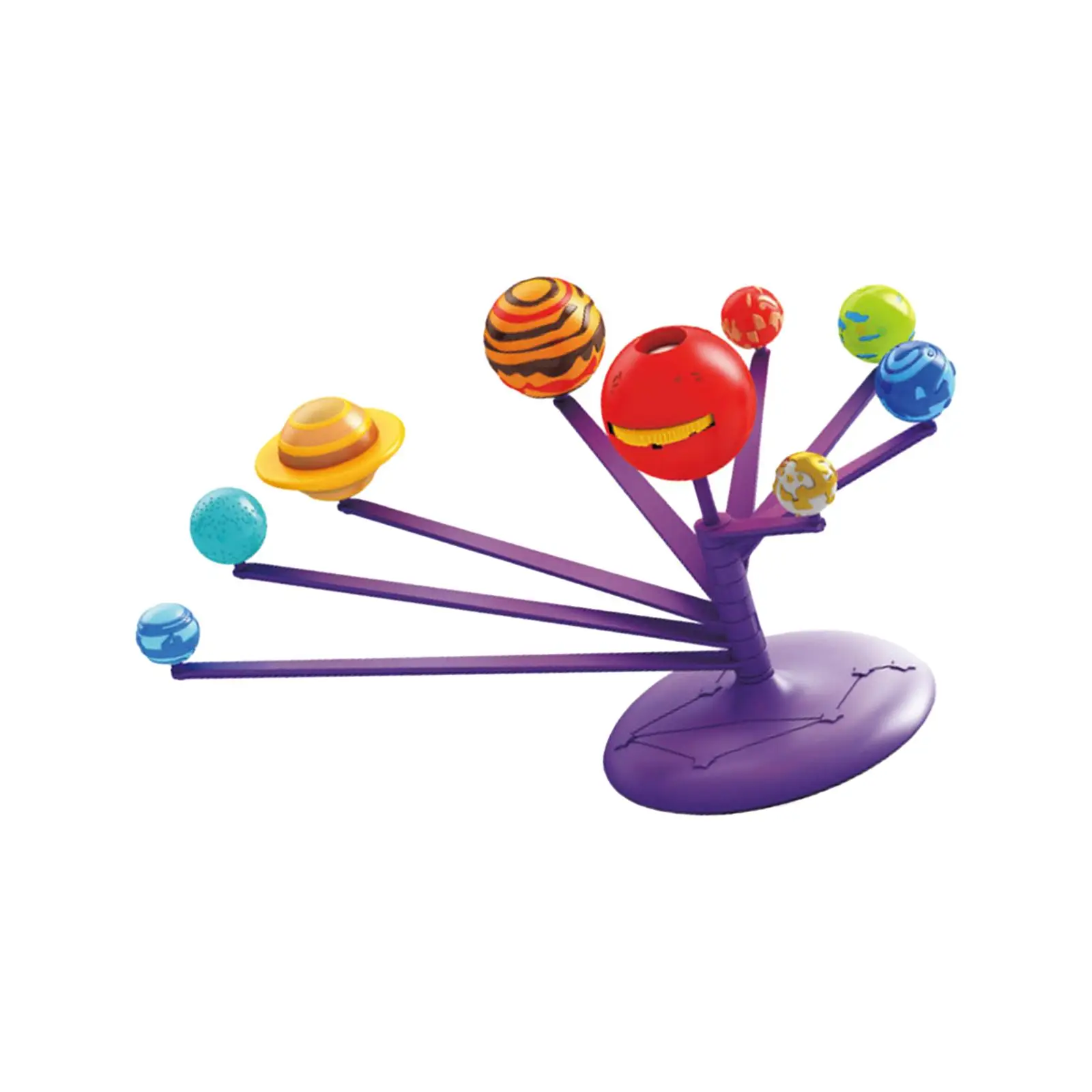 Solar System Model Kits Planet Toy Motor Skills 8 Planets Solar System Model for Early Development Party Interaction Cognitive