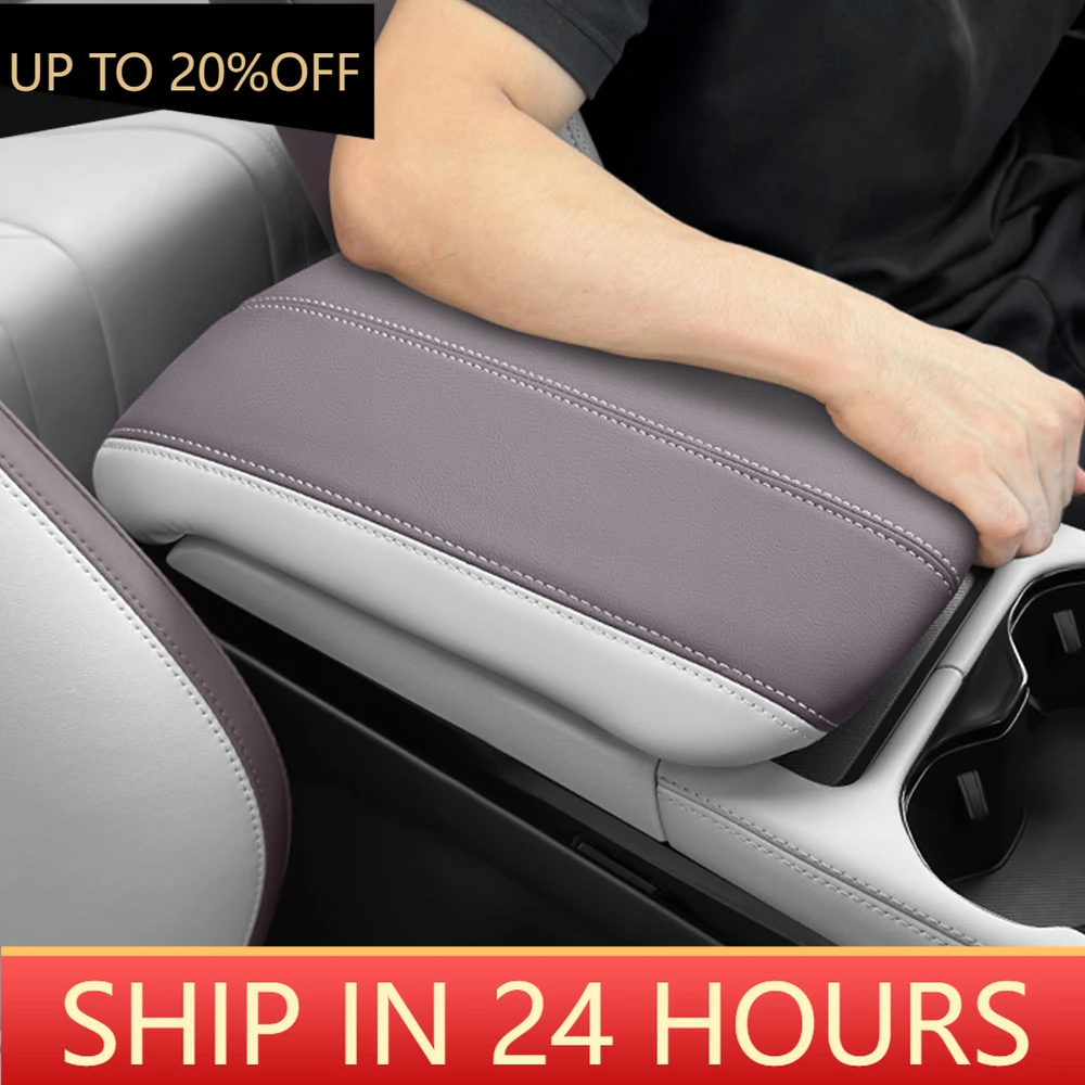 

NEW1 For BYD Seal U Sealion 6 Song Plus DM-i EV Leather Protective Cover For Center Console Armrest Box Original Car Color Suppl