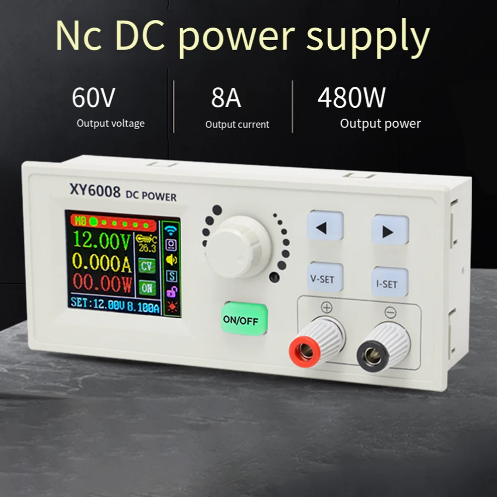 XY6008 CNC DC Regulated Power Supply 0 60V 8A 480W Stepdown Module with Full Numeric Remote Control and Upgrade Function
