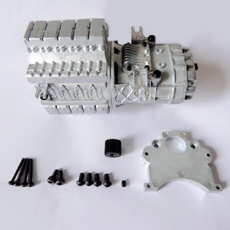 

Metal Simulation CVT Upgrade Gearbox for 1/14 Tamiya RC Truck Tipper SCANIA 770S 56368 VOLVO ACTROS MAN Car
