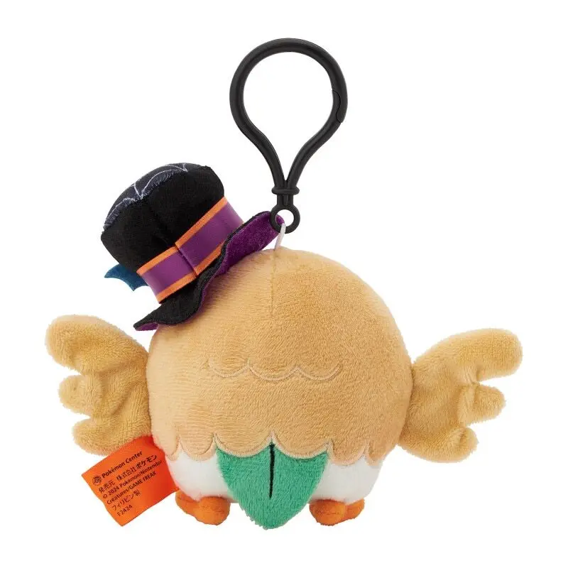 Pokémon Halloween Rowlet Cosplay 12cm Plush Keychain Backpack Charm Holiday Gift