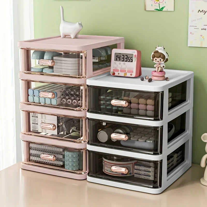 A Multi-layer Desktop Storage Brawer Storage Box, A Hair Accessory Miscellaneouesktop Storage Box For Jewelry And Gemstones