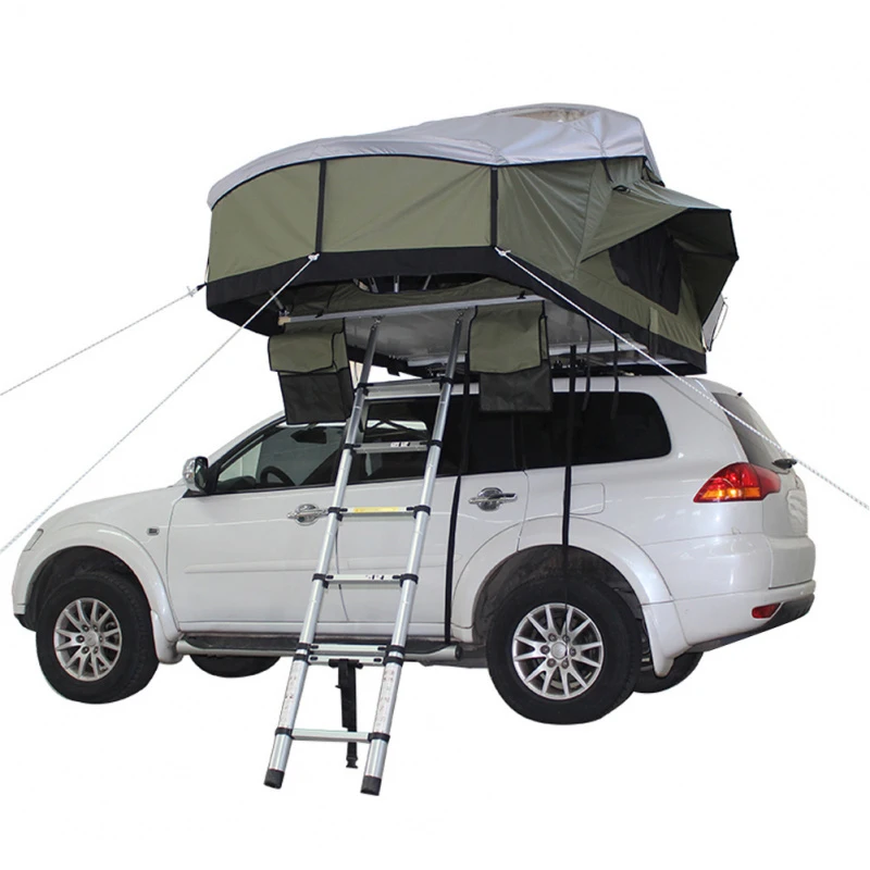 

Hot Selling OEM Car Roof Top Camping Waterproof Soft Cover Rooftop Tent With Straight Bracing Type Four-Season High Quality