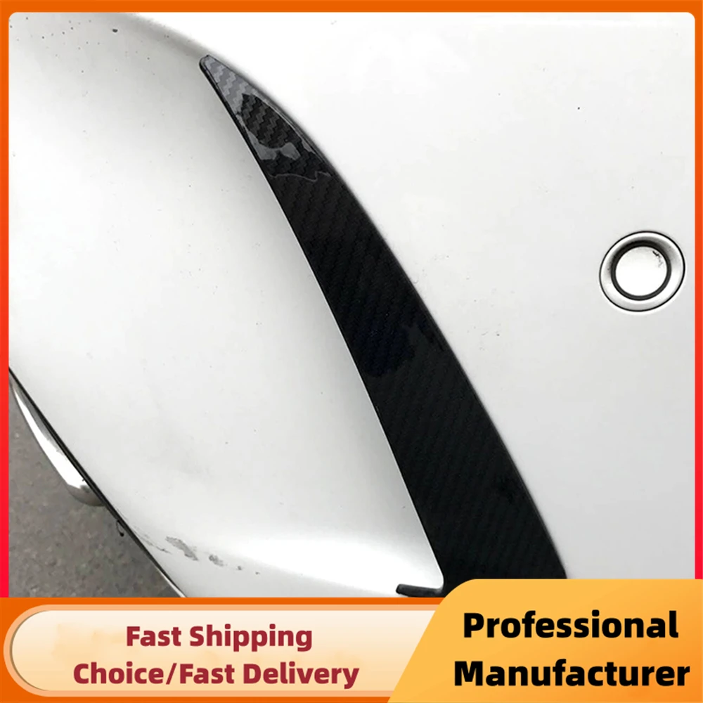 Car Rear Bumper Spoiler Side Canard Air Vent Cover For Mercedes Benz C Class W205 4 Door C180 C200 C250 C300 2010-2018
